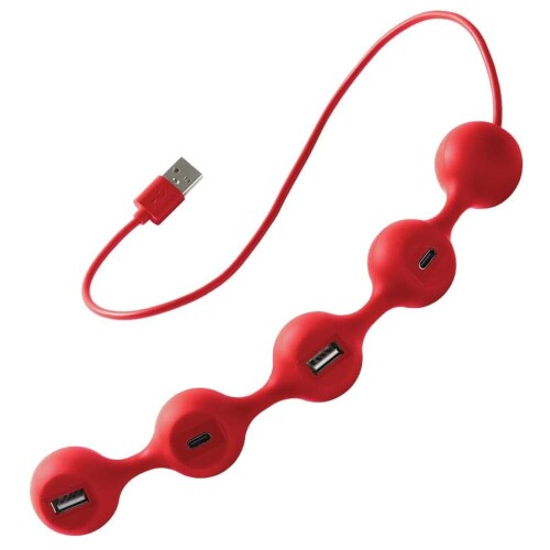 LEXON (レクソン) PEAS HUB 2 4個口ハブ 2×USB、2×USB-C 2台のスマートフォンを同時に充電可能 銅製イ..