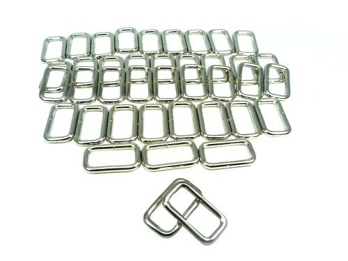 イチネンアクセス ファミリーツール(FAMILY TOOL) 角カン(小カン) (内寸25×11mm 線径3mm) シルバー 20個入 56758