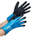 (ウィード) 耐油・防水 作業用手袋 スリムフィット 洗車 清掃 ニトリルゴム LLサイズ DEVOLG DE-658 (10双入り) スカイブルー