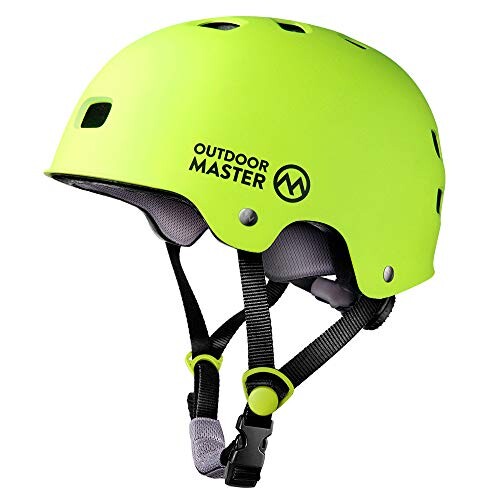 OUTDOORMASTERスポーツヘルメット 自転車ヘルメット 保護用ヘルメット 運動 CPSC安全規格 ASTM安全規格 12つ通気穴 3D保護クッション 置換クッションおまけ 取り出し可能 洗濯可能 全方位調整