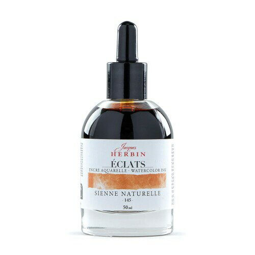 エルバン 水彩インク カラーインク エクラ 染料 50ml ナチュラルシェンナ hb16145