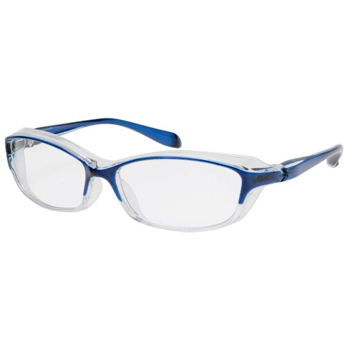 アイモーション 花粉対策メガネ UVカット 防塵仕様 丸洗い可能 スタンダード メンズ ネイビー AZ-KF-02-2