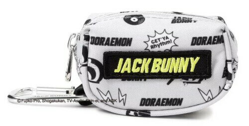 (ジャックバニー) ボールポーチ (ドラえもん)(総柄・カラビナ付き・ボール2個収納可能) / ゴルフ / 262-4284005 020_グレー