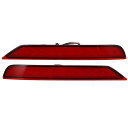 A ABSOPRO リアバ ンパーリフレクター フォグブレーキテールランプ フォグランプ 84281SC010 84281SC000 レッドLED Su baruに対応 For esterに対応 2009-2018に対応 プラスチック レッドレンズ 2セット入