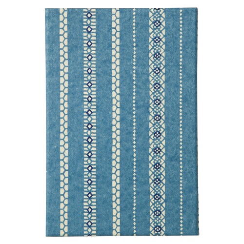 尚雅堂 友禅 朱印帳 goen 表題シール付き ブルー B-4