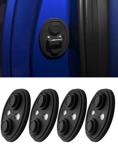 YYANBB 車用ショックアブソーバー カローラ&スポーツ &ツーリング &アクシオ &クロス&フィールダー に対応 ドアロッククッション 消音 衝撃吸収 サビ隠し キズ隠し ブラック 4個セット