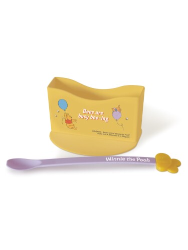 錦化成 お子様プレート くまのプーさん レトルト 離乳食 スタンド レトルトパウチ 育児 袋のまま 日本製 ロングスプーン付き 食洗機 乾燥機対応