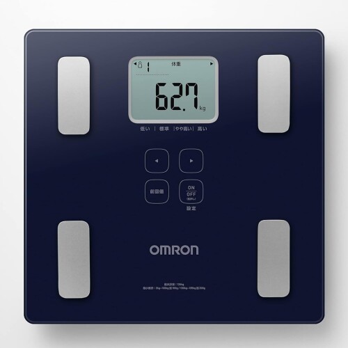 オムロン 体重 体組成計 カラダスキャン ダークブルー KRD-203-DB 自動認識 乗るだけで測定開始 薄型設計