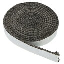 PATIKIL 15 x 3 x 3000 mm 薪ストーブガスケット グラファイト グラスファイバーフラット 自己接着 耐高温シールロープ ストーブ暖炉のドア...