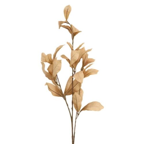 造花 シルクフラワー 『イヌビワリーフスプレー ベージュ V22180-013』