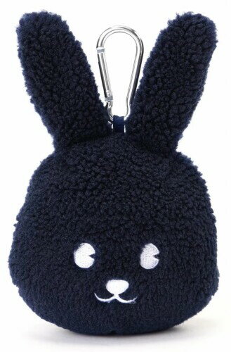 (ジャックバニー) うさぎボールポーチ (カラビナ付き・ボール2個収納可能) / ゴルフ / 262-4284051 120_ネイビー FR