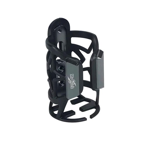 Mr Quick製 オートバイ 自転車用 ドリンクホルダー ミラーステータイプ チタン調