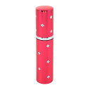 Doux Maman アトマイザー 香水 スプレーボトル フラワー柄 詰め替え 旅行用 携帯用 レッド 10ml