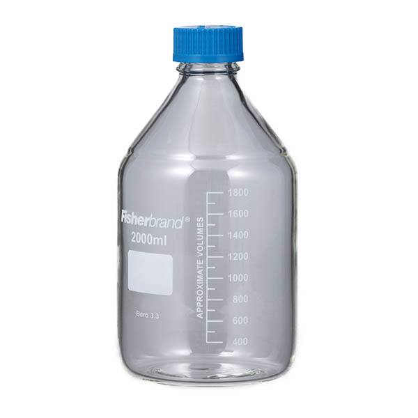 メジューム瓶 2000mL 青蓋付 Fisher
