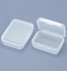 ●採集試料や小型部品の分類・保存に便利な、ロック機構付のポリプロピレン製ケースです。 ＜仕様＞ 材質：PP 外寸：91×69×26.5mm 入数：10