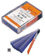 ●酸性・アルカリ性の判定に使用されている試験紙です。 ●1枚ずつ切り離して使用するブック式です。 ●酸性の液体をつけると青色が赤色に変化します。 ●プラ箱入 ＜仕様＞ 大きさ：9×60mm 入数：20枚綴 10冊入