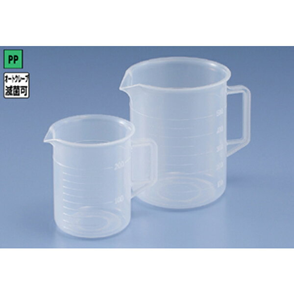 取手付 ビーカー PP 5000mL オートクレーブ可