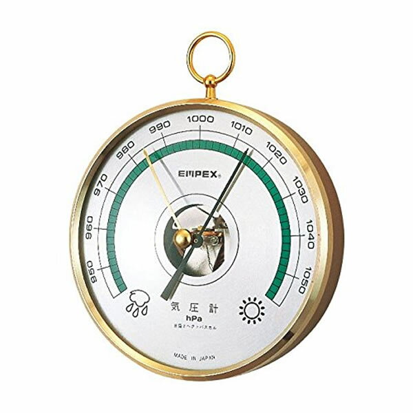 ●大気圧測定に便利な、見易く、安価な気圧計です。 ●置針指針により時間経過による気圧変化を確認できます。 ＜仕様＞ 型式：BA-654 測定範囲：950〜1050hPa（2hPa目盛） 大きさ：約130φ×40mm 重さ：約260g 入数：1