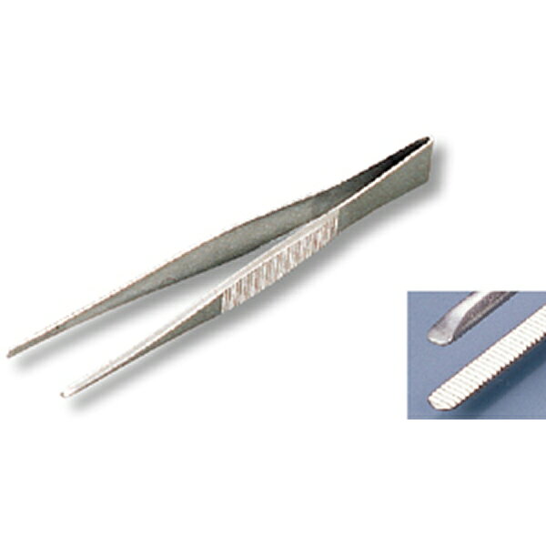 ●上質仕上げのステンレス製ピンセットです。 ＜仕様＞ タイプ：先細 全長：180mm 仕上げ：上質仕上げ 材質：ステンレス 入数：1