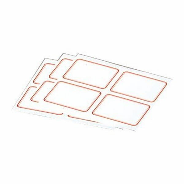 Rakuten - 薬用ラベル　LR（136枚）赤　48×68mm