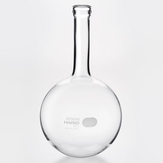樂天商城 - 丸底 フラスコ 3000ml HARIO ハリオサイエンス MF-3L SCI