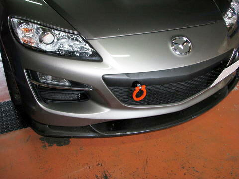 [牽引フック]SE3P RX-8 / MC後_H20/3〜H25/4(フロント)用レーシングフック(可倒タイプ)