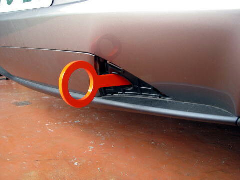 [牽引フック]SE3P RX-8 / MC後_H20/3〜H25/4(リア)用レーシングフック(固定タイプ)