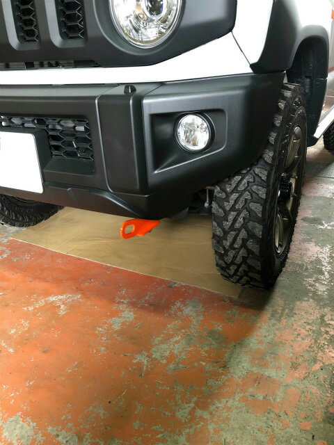 [牽引フック]JB74W ジムニーシエラ/標準バンパー_H30/7〜(フロント)用レーシングフック(固定タイプ)