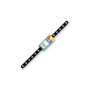 【エーモン】取付金具 ブラック(厚さ2mm・15×300mm・穴径7mm)(g251)