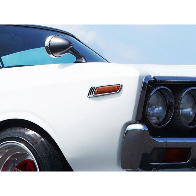 [コーリン]旧車 ローレル用レプリカサイドマーカー(アンバー)