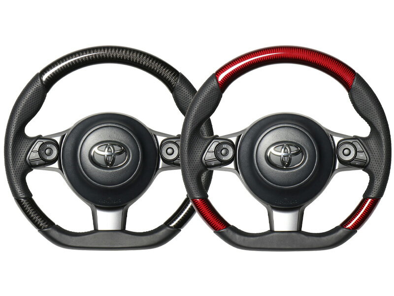 [REAL]80系 ヴォクシー GR SPORT(H29/9〜R4/1)用レアルステアリング_カーボン&レザー_Dシェイプ［オリジナルシリーズ］