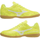 ▼SPEC 【種別】 フットサルシューズ 【メーカー名】 ミズノ(mizuno) 【カラー】 イエロー×ホワイト 【アッパー】 人工皮革 【アウトソール】 ゴム底 【特徴】 軽量、柔軟、素足感覚のフットサル専用モナルシーダ。ワイドフィット採用モデル ウイズ：3E相当