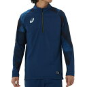 アシックス asics MID WINDBARRIER HALFZIP TOP 2101A145 トレーニングウェア スポーツウェア ジャージ 防風