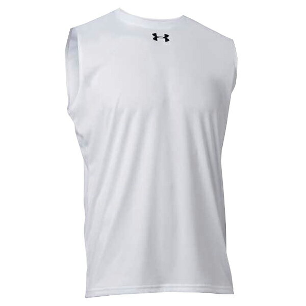 アンダーアーマー under armour TEAM SLV LESS SHIRT ホワイト 1375589-100 ノースリーブ インナー ノースリーブ メンズ