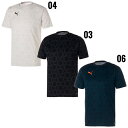 プーマ puma INDIVIDUAL トレーニング ハイブリッド AOP 半袖 Tシャツ 658457 プラクティスシャツ トレーニングウエア スポーツウェア