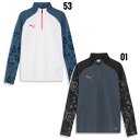 プーマ puma INDIVIDUALトレーニングハイブリッド 1/4 ジップトップ 658816