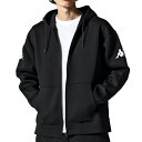 カッパ kappa SCUBA DOUBLE KNIT ZIP HOODIE W2 LOGO ブラック kpo22032 メンズ スウェット パーカー