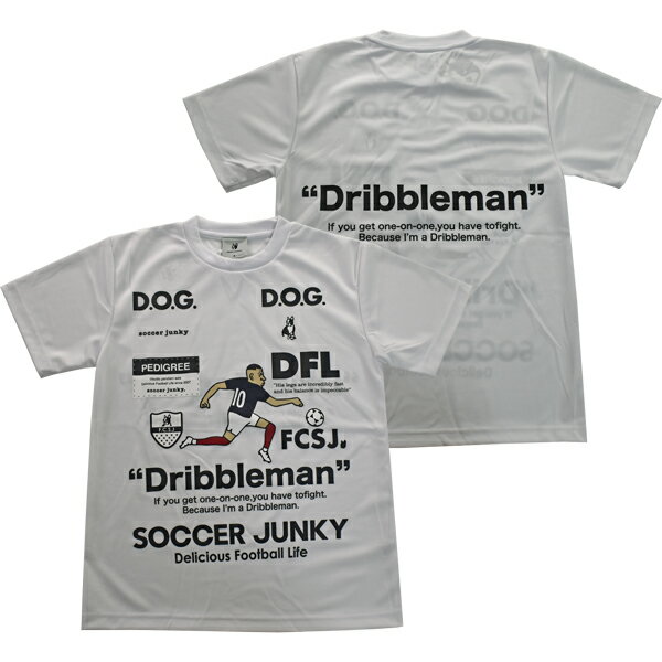 サッカージャンキー soccer junky ワークアウト TEE DRIBBLEMAN+4 ホワイト sj22p57 サッカー プラクティスシャツ 半袖