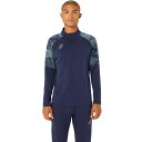 アシックス asics ストレッチ ハーフジップ トレーニングジャケット 2101A270-405 ジャージ トレーニングウェア スポーツウェア サッカーウェア