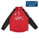 ルースイソンブラ LUZeSOMBRA ジュニア HALFZIP PISTE TOP レッド×ブラック l2242105