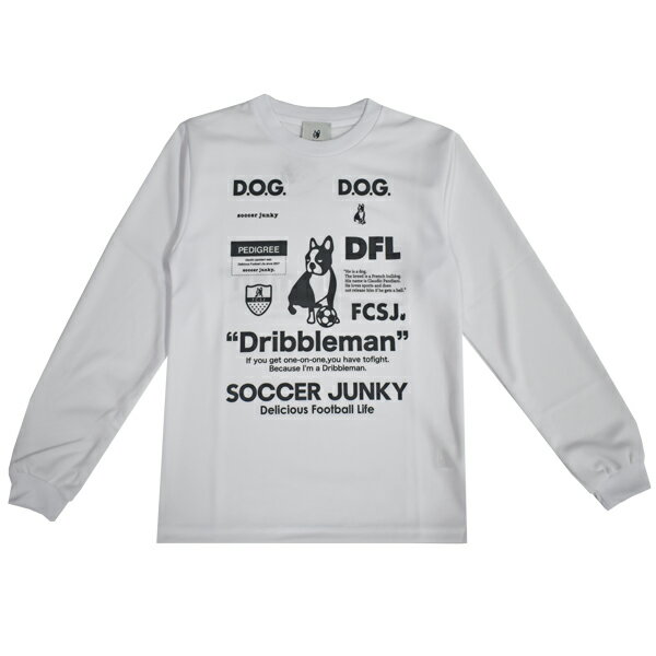 サッカージャンキー soccer junky DRIBBLEMAN ワークアウト LONGTEE ホワイト sj23d12 サッカー プラクティスシャツ 長袖 ロングスリーブ