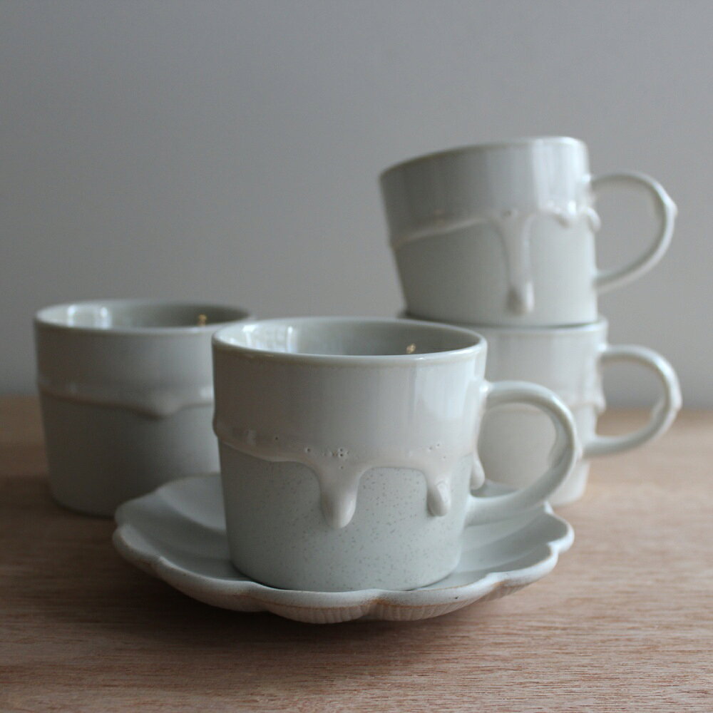 Drop mug ドロップマグ ホワイト 美濃焼 手づくり マグカップ カップ 石地