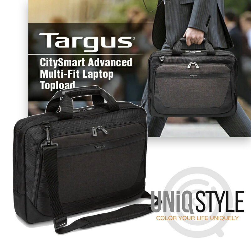 Targus (ターガス) ビジネスバック メンズ CitySmart Advanced Multi-Fit ショルダーバック 通勤 15.6インチ ノートPC対応 ブリーフケース ブラック TBT914AP-71
