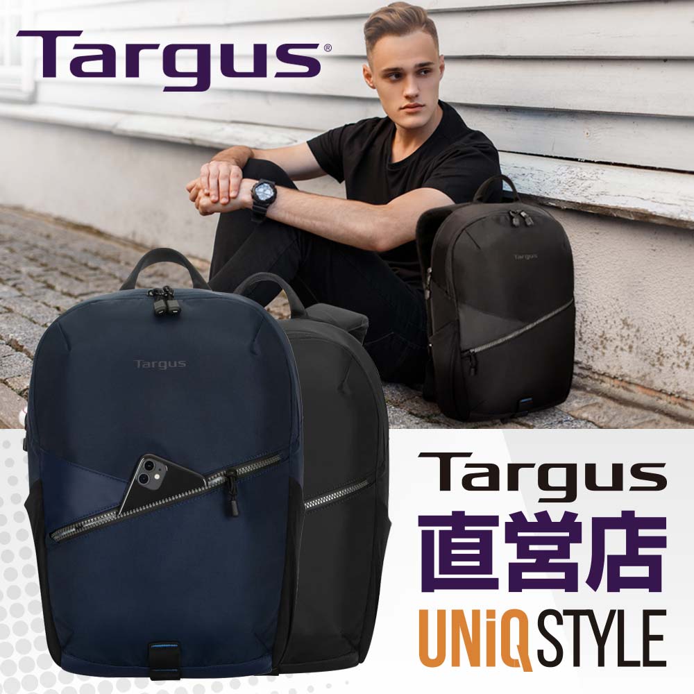 【100カ国 累計3億個突破】Targus (ターガス) ビジネスバッグ ノートPC収納 保護 カジュアルバッグ メンズ 通勤 軽量 リュック Transpire Compact BackPack バックパック TBB632G TBB63202GL ブラック ショルダーバック