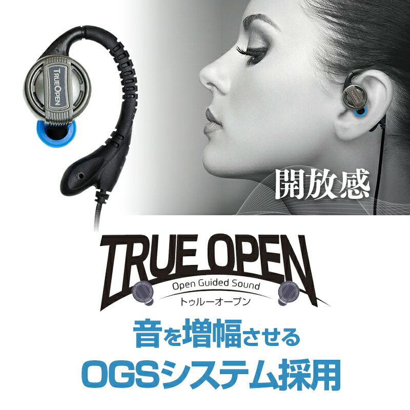 耳を塞がない Bluetooth4.2 イヤホン 耳掛け ネックストラップ式 オープンイヤー ワイヤレスイヤホン 「TrueOpen」新感覚 オーディオイヤホン 無線イヤホン おしゃれ 通話 ながら聴き マイク機能搭載 イヤーフック型 デバイス2台登録可能 ランニング テレビ視聴