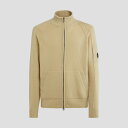 C.P.COMPANY シーピーカンパニー 15CMKN402A Lambswool Zipped Knit フルジップ ニットカーディガン イエロー スタンドカラー リブ編み 同系色ステッチ入り メンズ 2023年秋冬 送料無料(4)