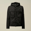 C.P.COMPANY V[s[Jpj[ 16CMOW036A Chrome-R Hooded Jacket BLACK V[g WPbg AE^[ Chrome-R M[tBbg K[g_C Y 2024Nt 