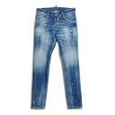 DSQUARED2 ディースクエアード S71LB1392 Medium Kinky Wash Super Twinky Jeans メンズ デニム ジーンズ D2 スーパートゥインキー スリム スキニー ジーンズ ダメージ ウォッシュ加工 2024年春夏 正規品 送料無料