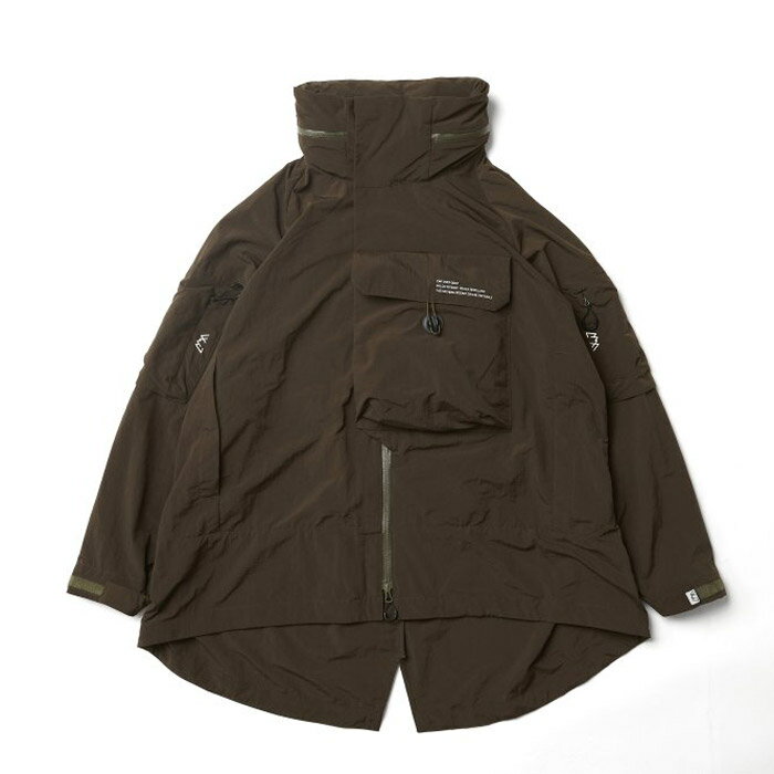 COMFY OUTDOOR GARMENT コムフィーアウトドアガーメント CMF2301-J11C CMF OVER PONCHO KHAKI オーバーポンチョ メンズ アウター ナイロンジャケット アウトドア 撥水リップナイロン 送料無料