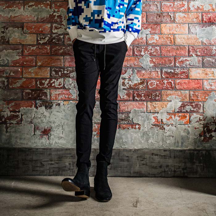 RESOUND CLOTHING リサウンドクロージング BASIC-ST-016 CHRIS EASY PANTS NYLONBK スラックス型イージーパンツ メンズ 2024年春夏 送料無料